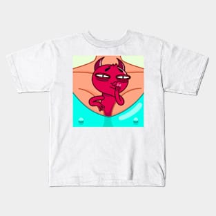 The red devil is so cool Kids T-Shirt